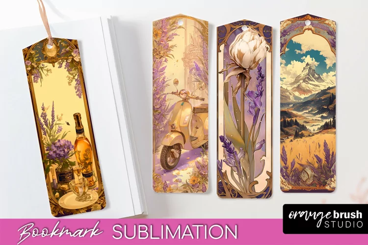 Vintage Scrapbook Bookmark Sublimation - Ephemera Bookmarks