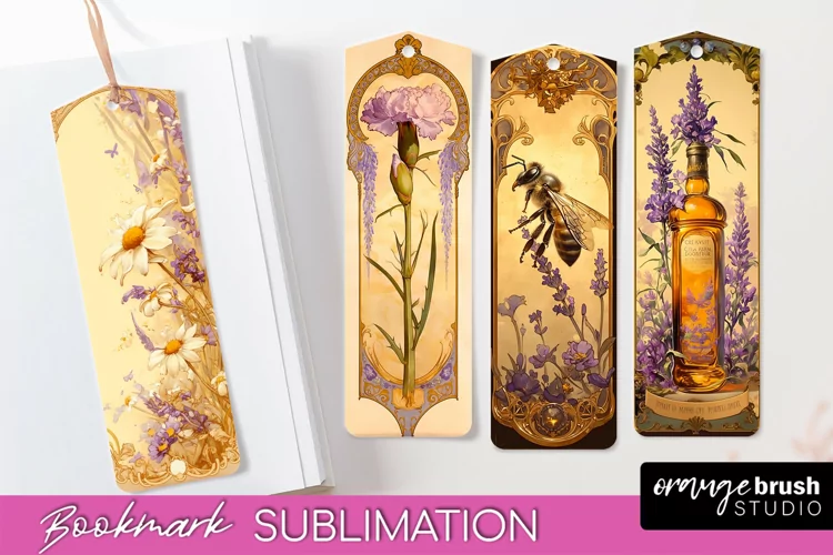 Vintage Scrapbook Bookmark Sublimation - Ephemera Bookmarks
