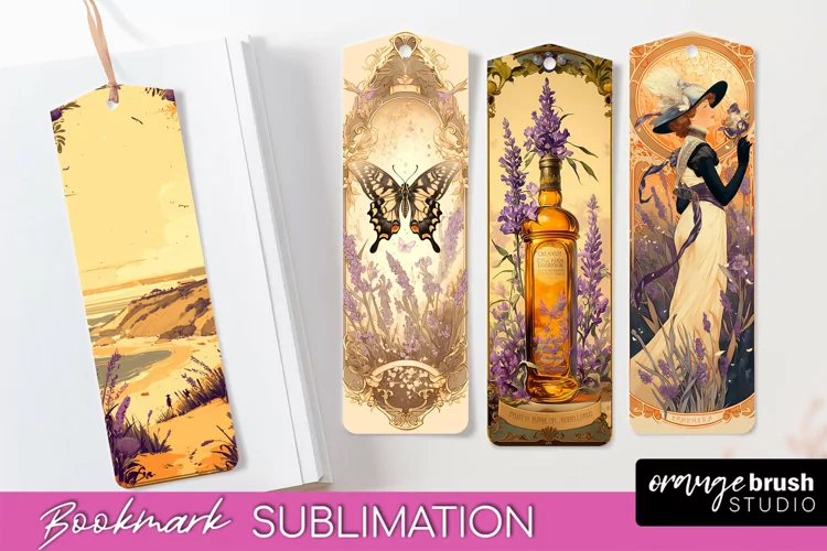 Vintage Scrapbook Bookmark Sublimation - Ephemera Bookmarks