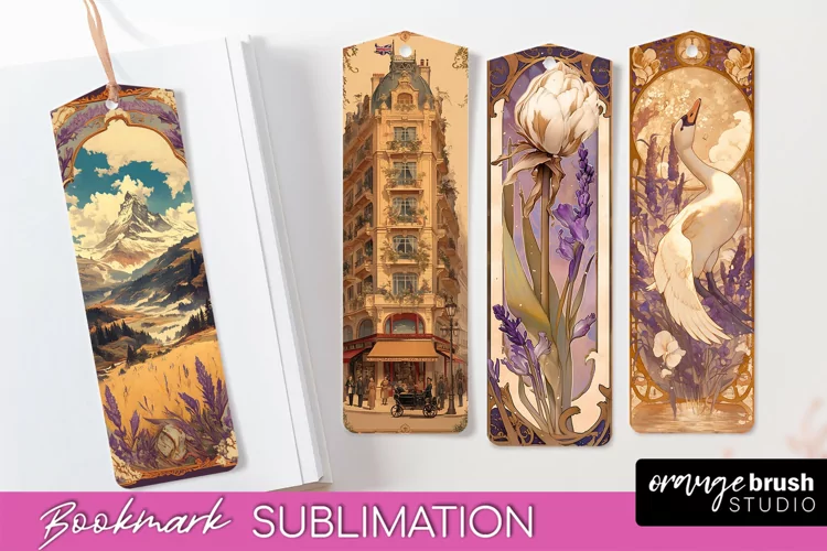 Vintage Scrapbook Bookmark Sublimation - Ephemera Bookmarks