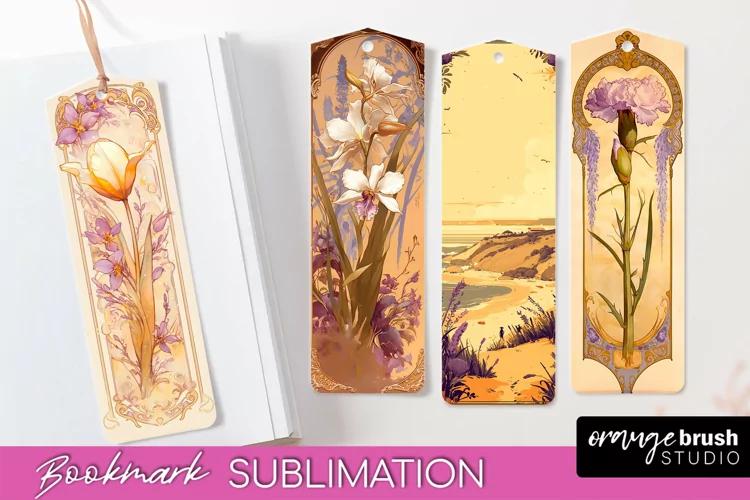Vintage Scrapbook Bookmark Sublimation - Ephemera Bookmarks