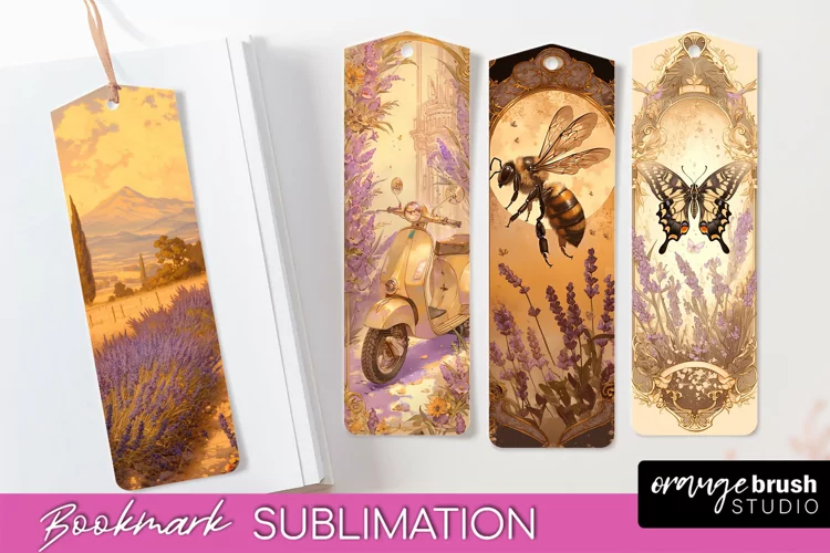 Vintage Scrapbook Bookmark Sublimation - Ephemera Bookmarks