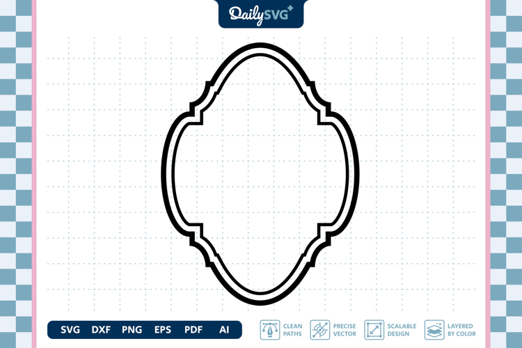 Vintage Label Frame SVG