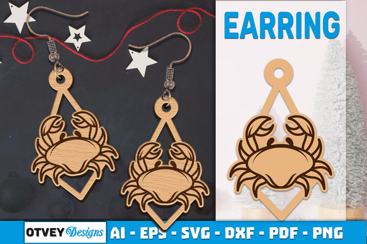 Zodiac Earring Lasercut | Earring Design Lasercut