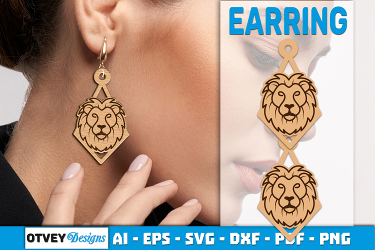 Zodiac Earring Lasercut | Earring Design Lasercut