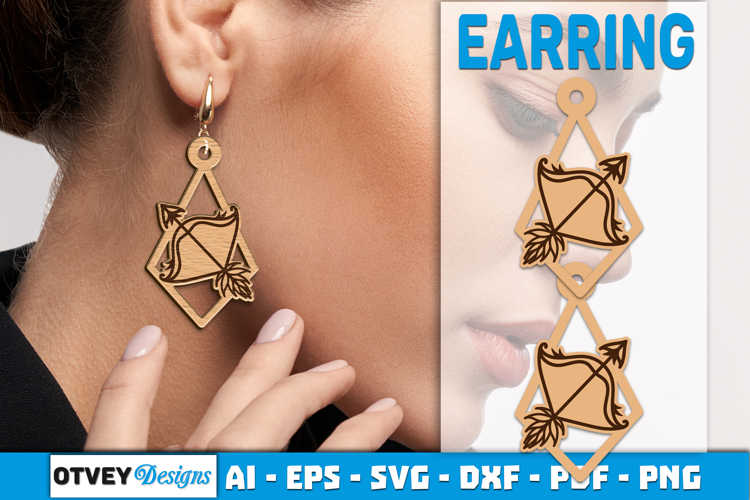 Zodiac Earring Lasercut | Earring Design Lasercut