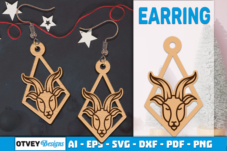 Zodiac Earring Lasercut | Earring Design Lasercut