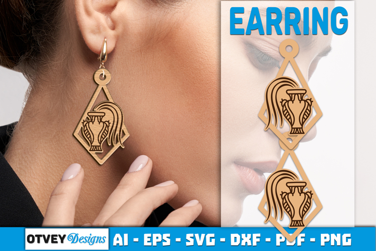 Zodiac Earring Lasercut | Earring Design Lasercut