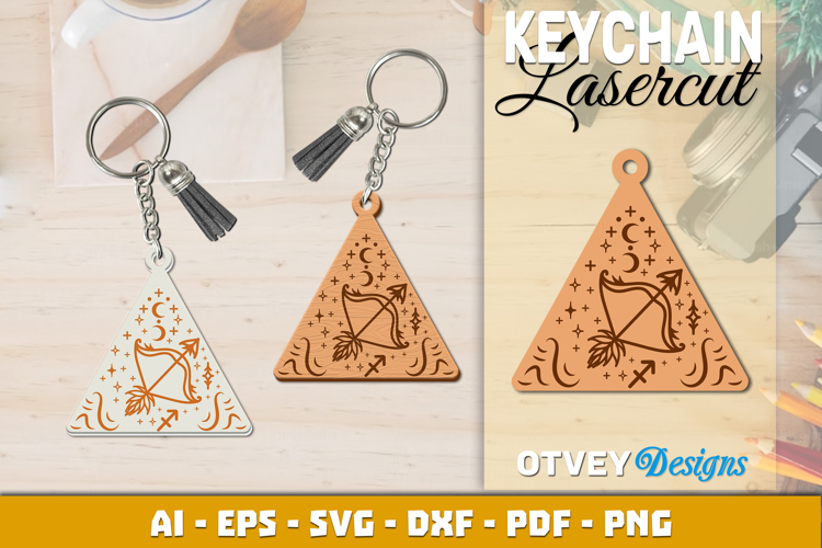 Zodiac Keychain Lasercut | Keychain Design Lasercut