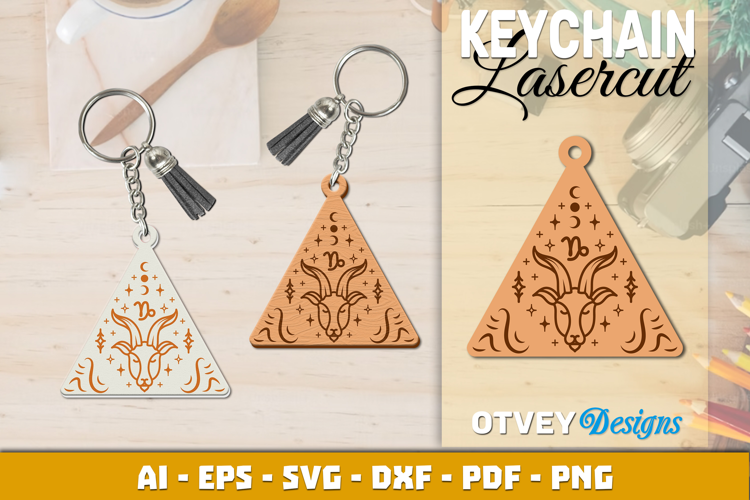 Zodiac Keychain Lasercut | Keychain Design Lasercut