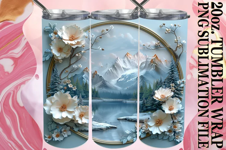 Petal Perspective 3D Tumbler Sublimation 20oz