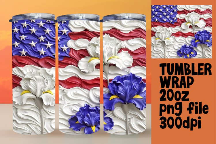 American Flag Clipart Image 8