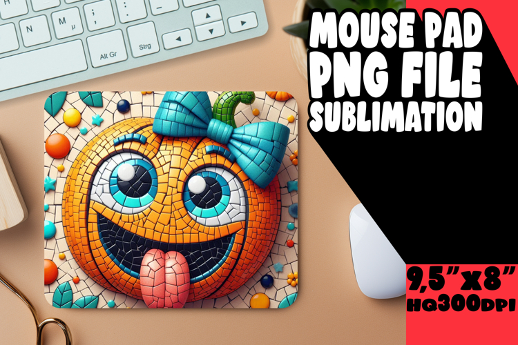 RADIANT MOUSE PAD CREATIVE MAGIC, Cute Pumpkin