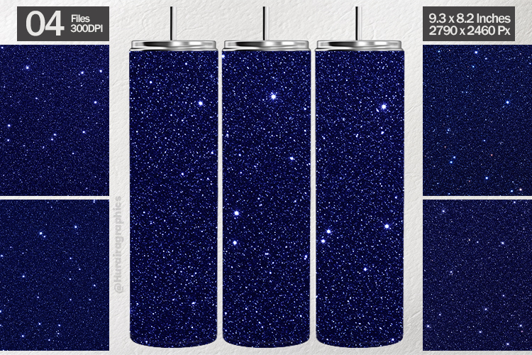 Navy Blue Glitter Tumbler Wrap| Tumbler Sublimation
