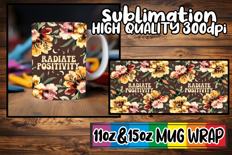Timeless joys sublimation print wrap, Flower Quote