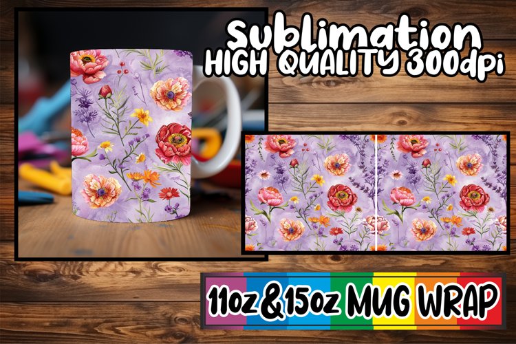 Abstract Spring Color Palette Mug Wrap 11oz 15oz example image 1