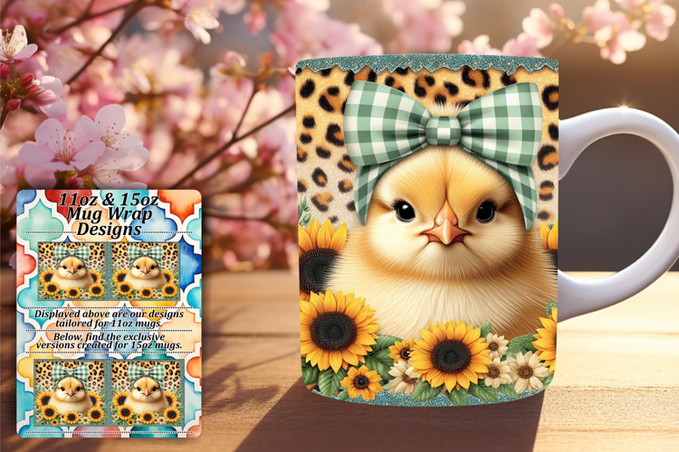 Enchanting 15oz Mug Wrap Png Template , Cute Animals