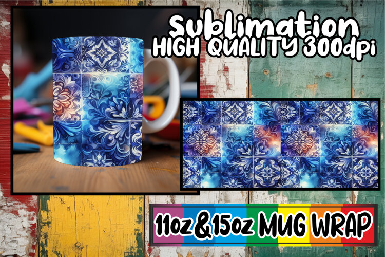Timeless elegance sublimation print wrap, Watercolor Pattern example image 1