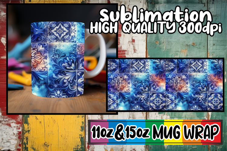 Timeless elegance sublimation print wrap, Watercolor Pattern