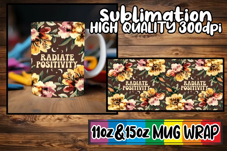 Cozy escapes 11oz 15oz sublimation wrap, Flower Quote