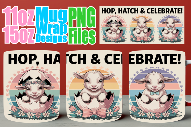 Joyful adventures 11oz 15oz sublimation wrap, Easter