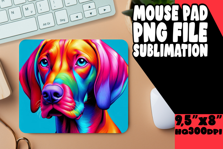 VIBRANT MOUSE PAD Creative Art, Dog