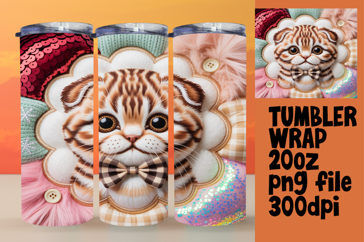 Special Edition 20oz Tumbler Wrap , Holiday Pets