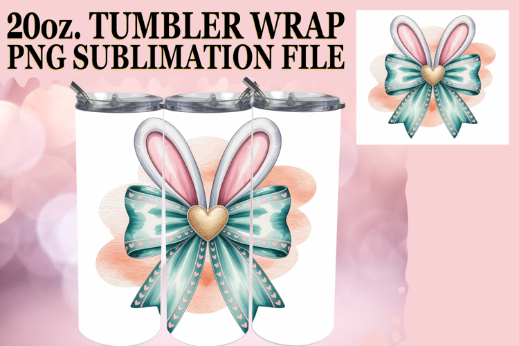 SERENE ESCAPES 20oz TUMBLER WRAP, Easter Bow