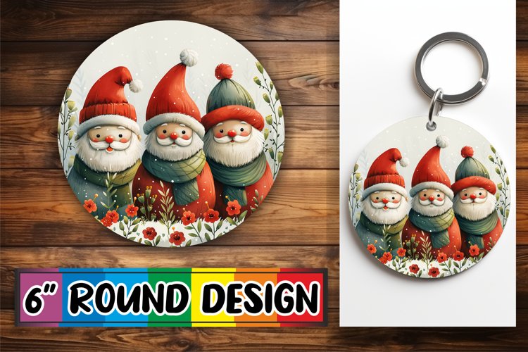 Gingerbread Holiday Wrap Keychain Mug Sublimation Design