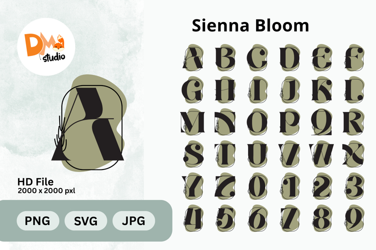 Sienna Bloom Monogram