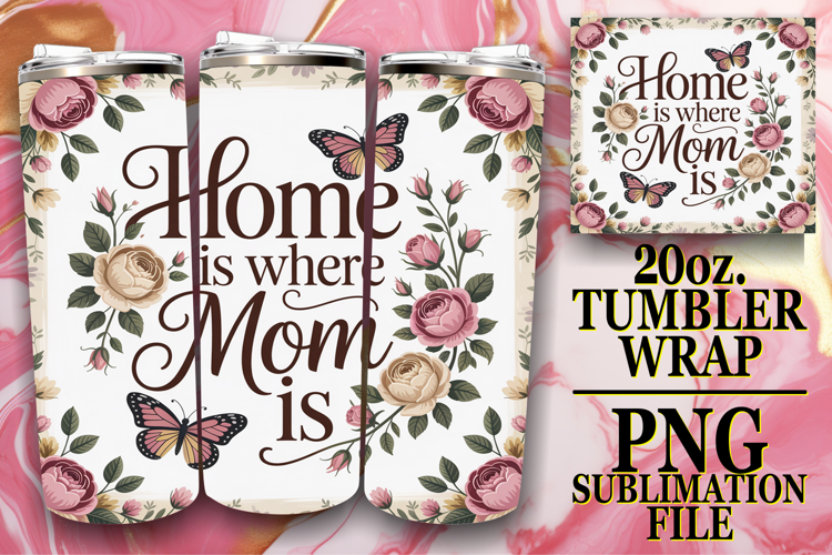 Refreshing days 20oz tumbler wrap, Mothers Day