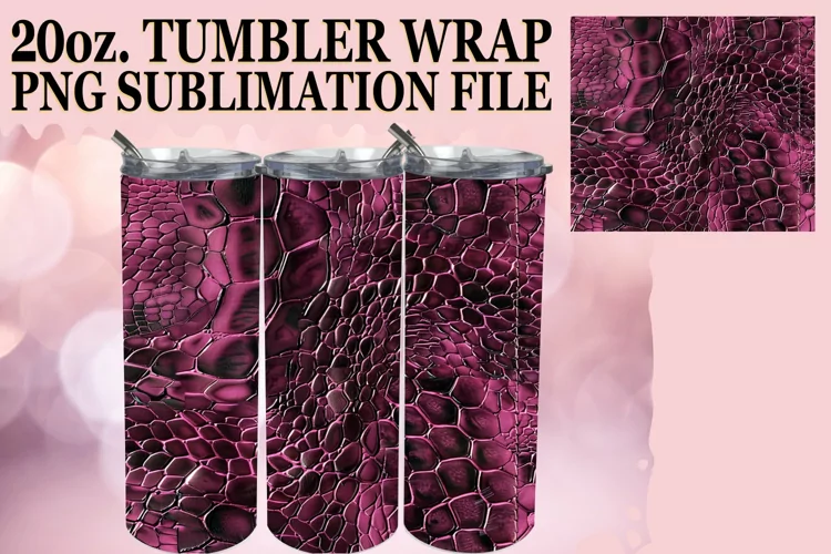 Puff Texture Pattern Tumbler Sublimation