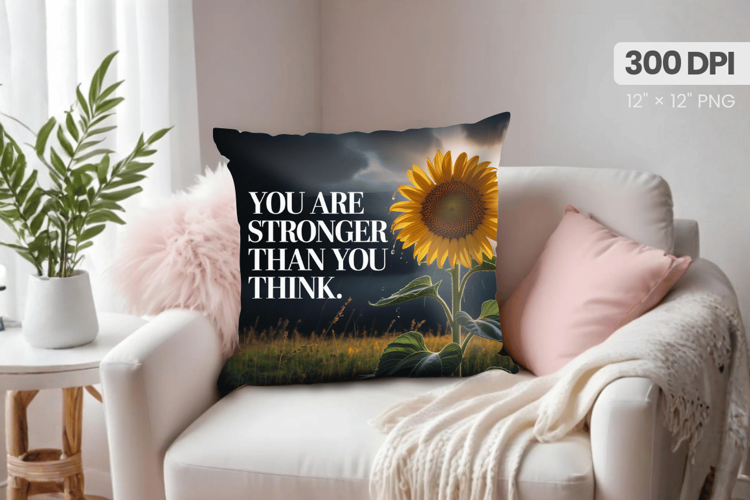 Inspirational Quotes Pillow PNG Motivational PNG Sublimation