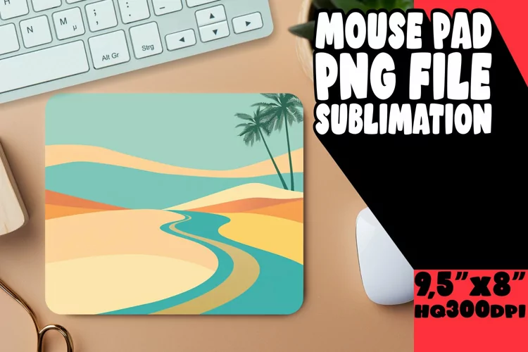 Gradient Design Mouse Pad for Sublimation Printing