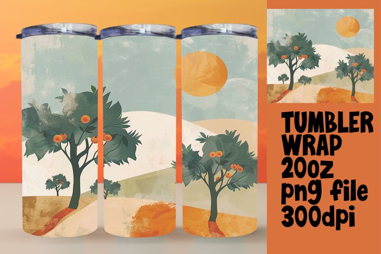 Simple Modern Boho Wrap - Tumbler Patterns 20oz example image 1