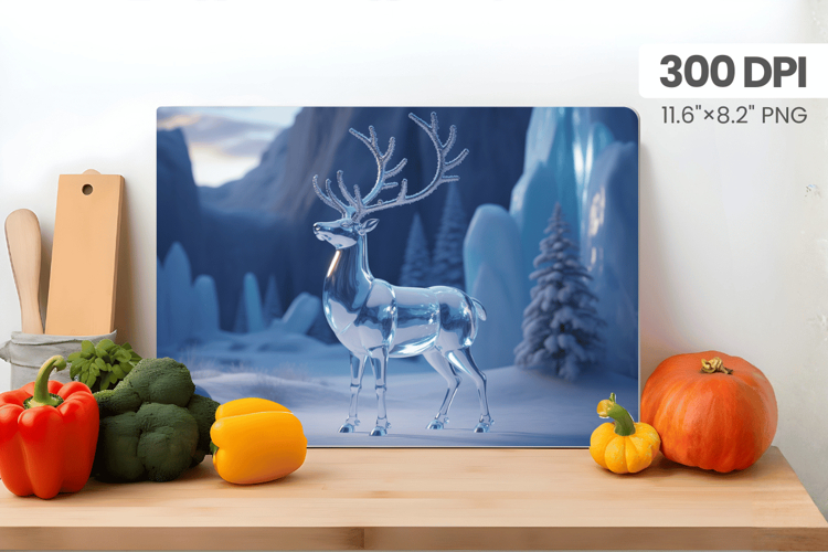 Winter Christmas Wonderland Cutting Board PNG Sublimation