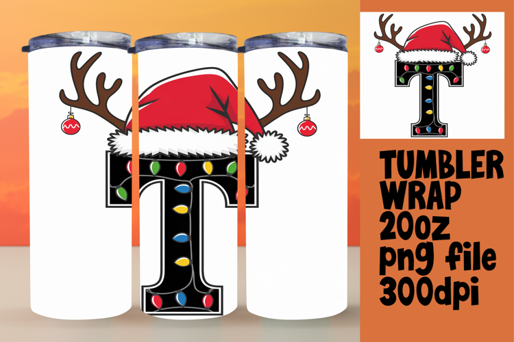 ARTISTIC 20oz Tumbler Template , Christmas