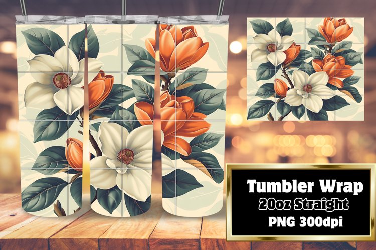 Vibrant Floral Extravaganza 20oz Tumbler Wraps - Sublime Des