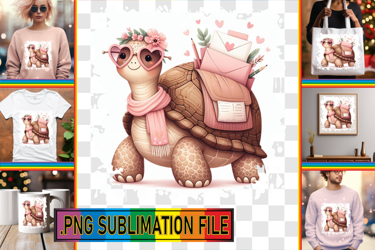 Joyful TSHIRT Gift Magic PNG, Turtle