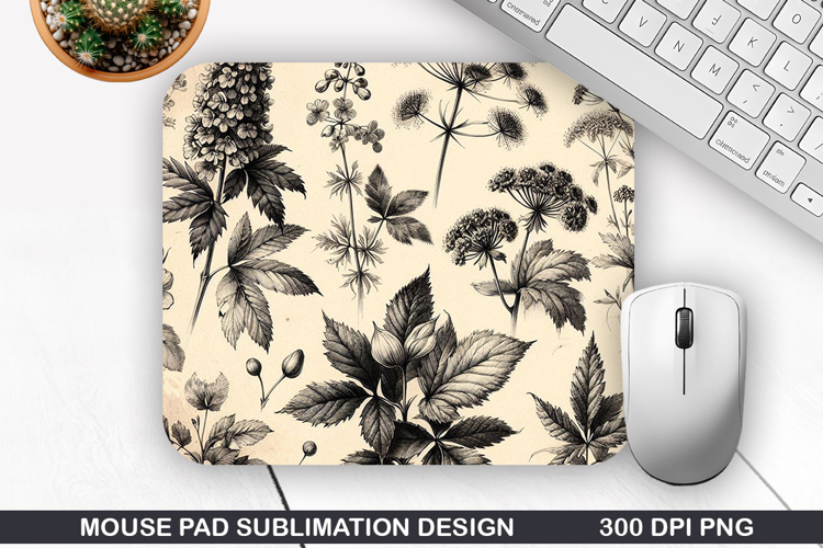 Vintage Mouse Pad Sublimation PNG Design - Mouse Pad PNG