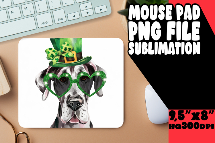 CHEERFUL mouse MAT Gift Inspiration, St Patrick