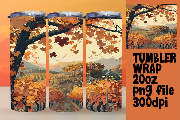 Fall Tumbler Wrap Image 12