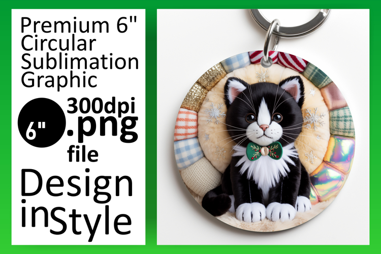 Trendy Circle Design Sublimation PNG , Holiday Pets