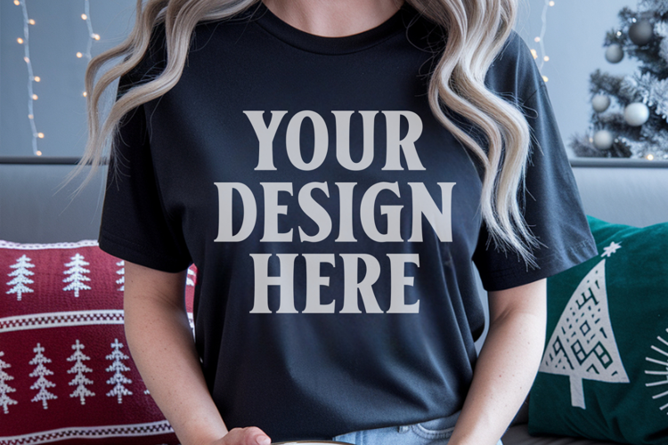 Pepper Christmas Comfort Colors 1717 Mockups, CC 1717 m