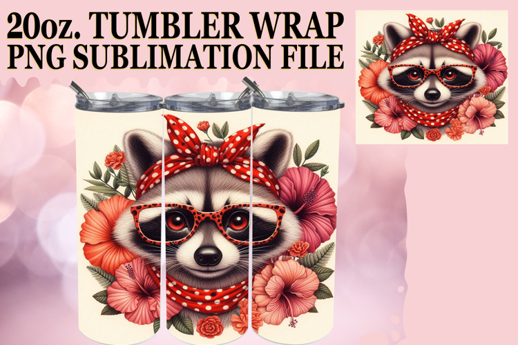 RADIANT SPIRITS 20oz TUMBLER WRAP, Cute Animals