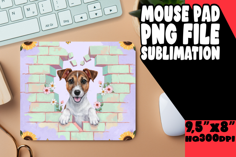 BRIGHT MOUSE MAT ARTISTIC IDEAS, Cute Dog