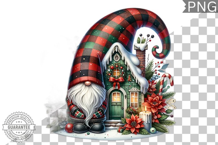 Christmas Gnome Sublimation - Clipart PNG Design