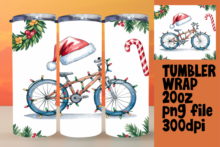 Sublimation-Ready 20oz Design , Holiday