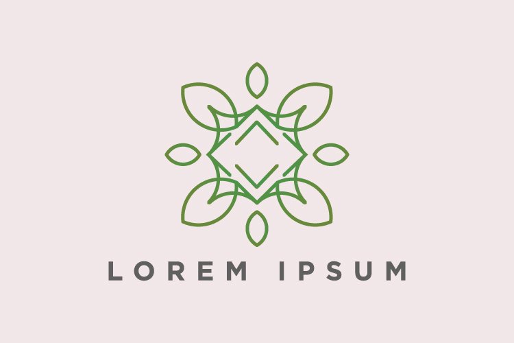 Flower logo vector example image 1