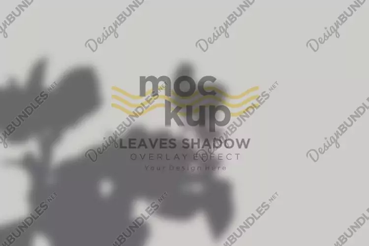 Leaves Shadow Overlay Effect Mockup